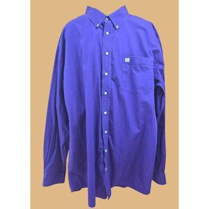 Cinch Mens Purple Button-Down Western Shirt 3XL
